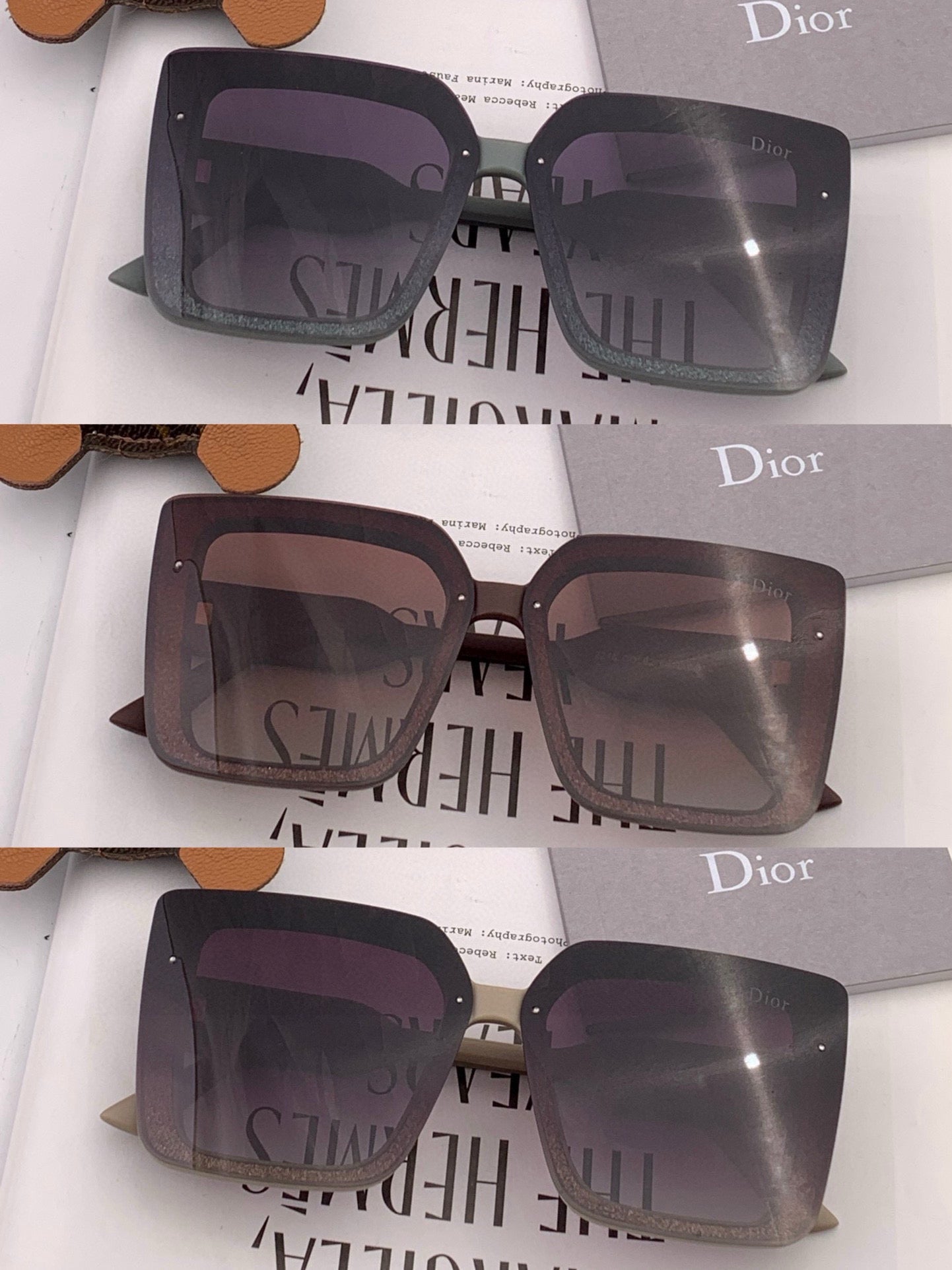 DIOR MONTAIGNE SQUARE SUNGLASS D6227 IN ACETATE