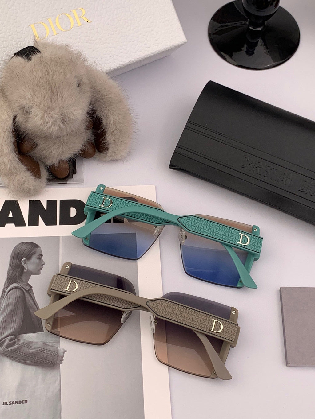 DIOR MONTAIGNE SQUARE SUNGLASS CD1677 IN ACETATE