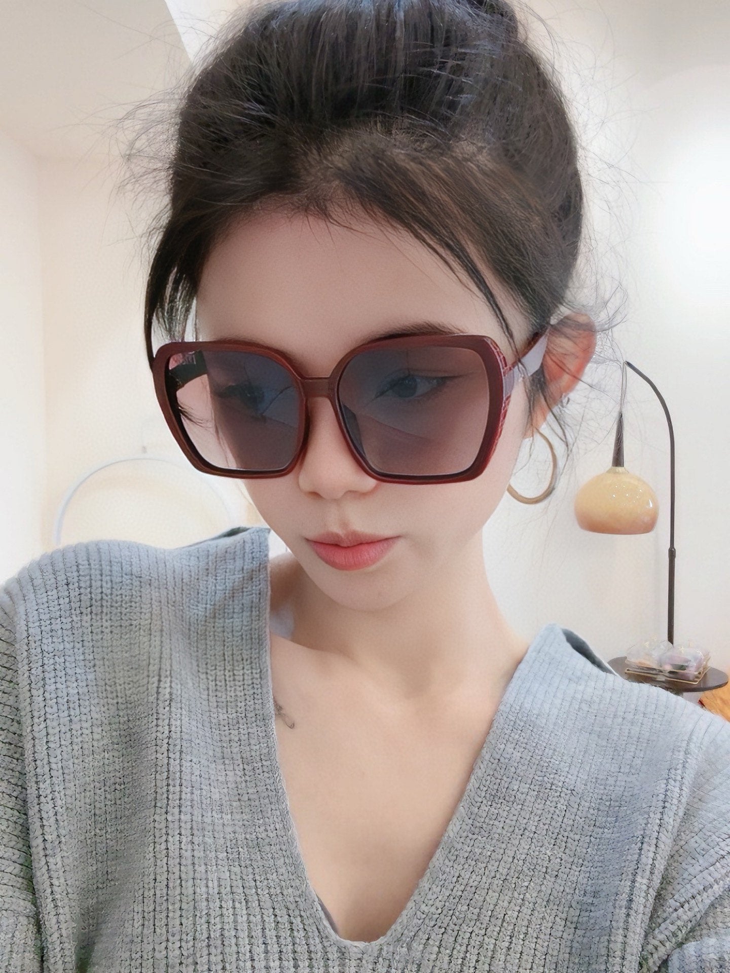 DIOR MONTAIGNE SUNGLASS D7732 IN BROWN ACETATE