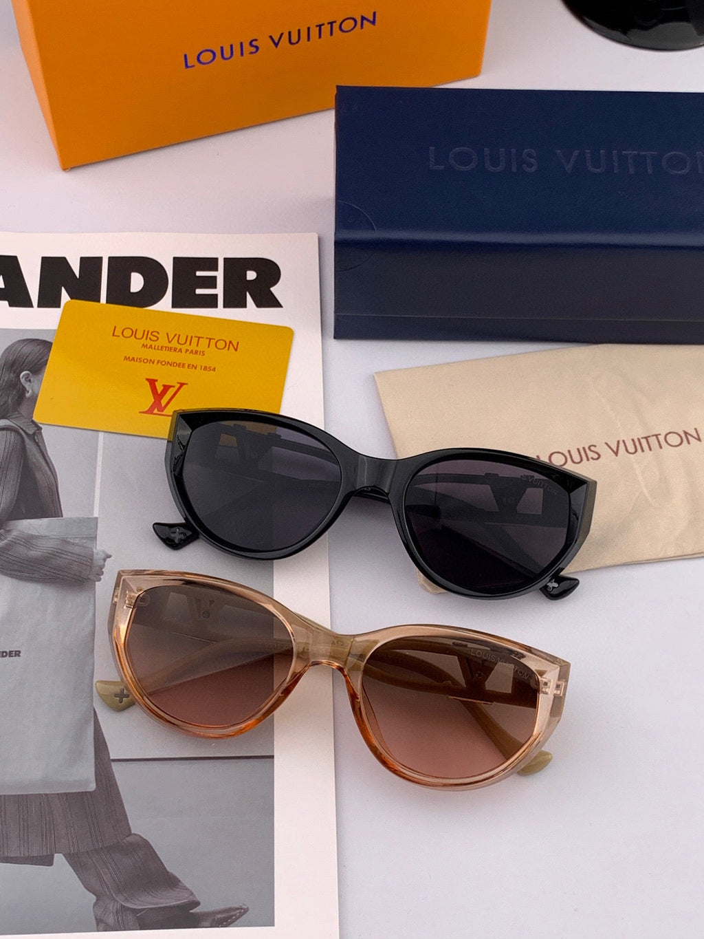 LOUIS VUITTON CAT EYE SUNGLASSES L1231 IN ACETATE