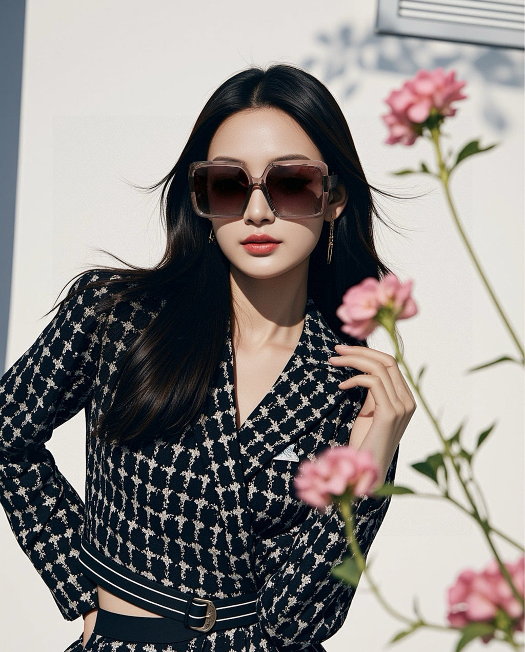 LOUIS VUITTON LARGE SQUARE SUNGLASS L6250 IN ACETATE
