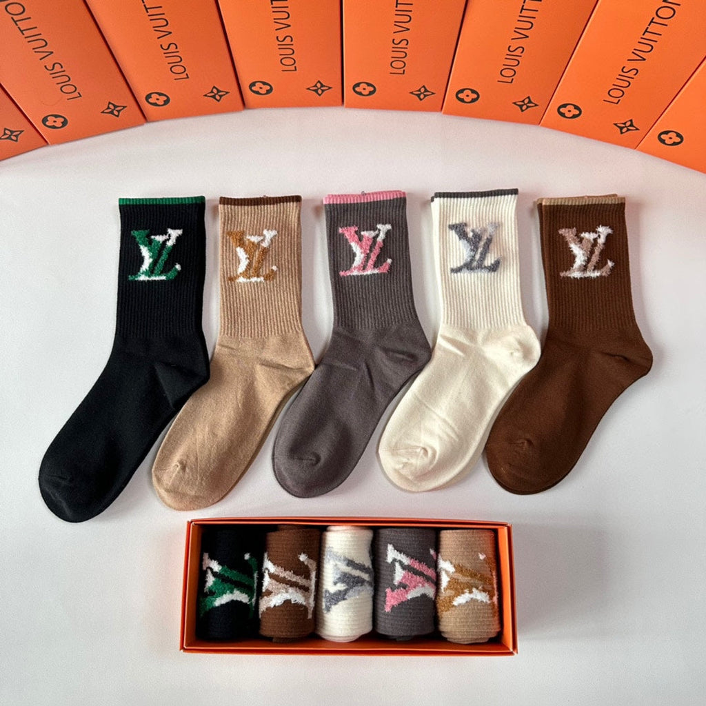 LOUIS VUITTON CREW SOCKS 417482 (1 BOX)