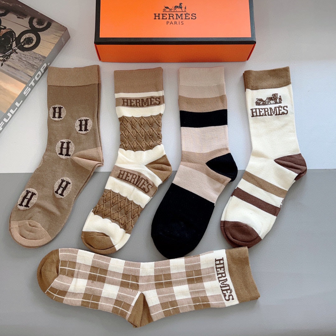 HERMES LOW-CUT SOCKS 406370 (1 BOX)
