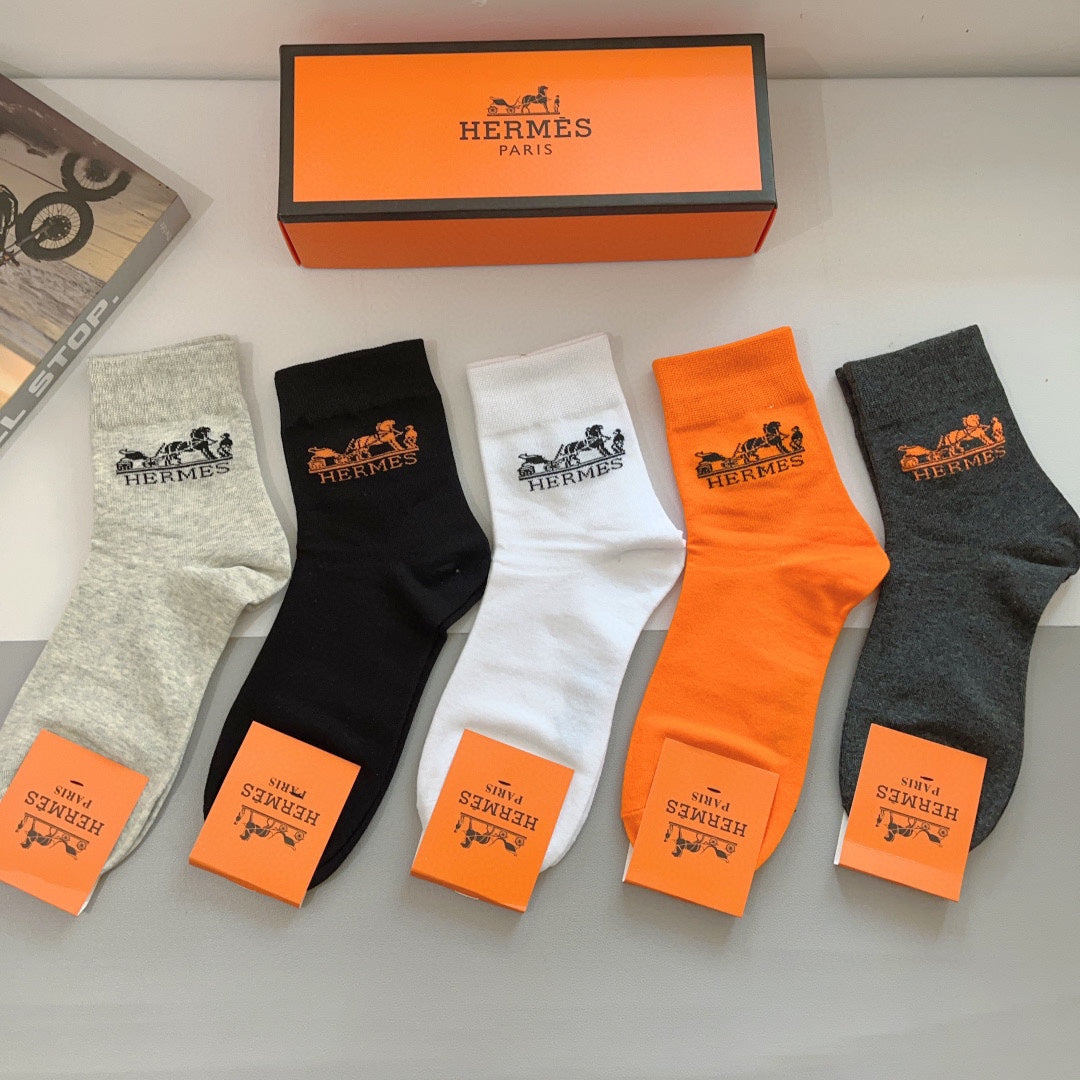 HERMES ANKLE SOCKS 416171 (1 BOX)