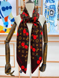 LOUIS VUITTON LV SCARF 135 CM IN WOOL MIX SILK 735873