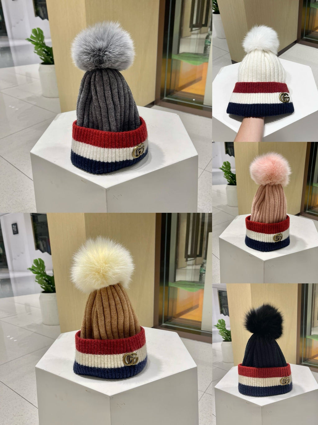 GUCCI BEANIE HAT IN COLORFUL WOOL 434725