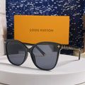 LOUIS VUITTON CAT EYE SUNGLASSES 573322 IN BLACK ACETATE MONOGRAM LOGO