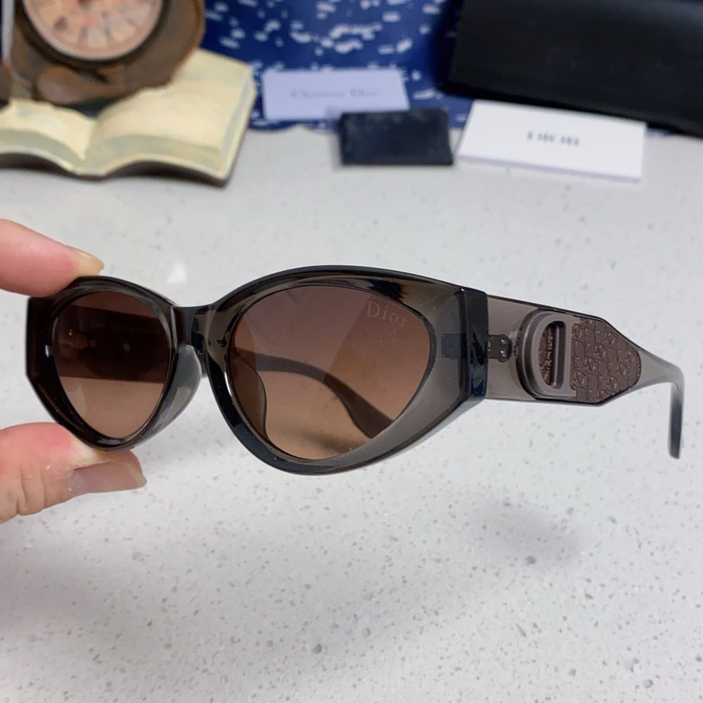 DIOR MONTAIGNE SUNGLASS 578112 IN BROWN ACETATE