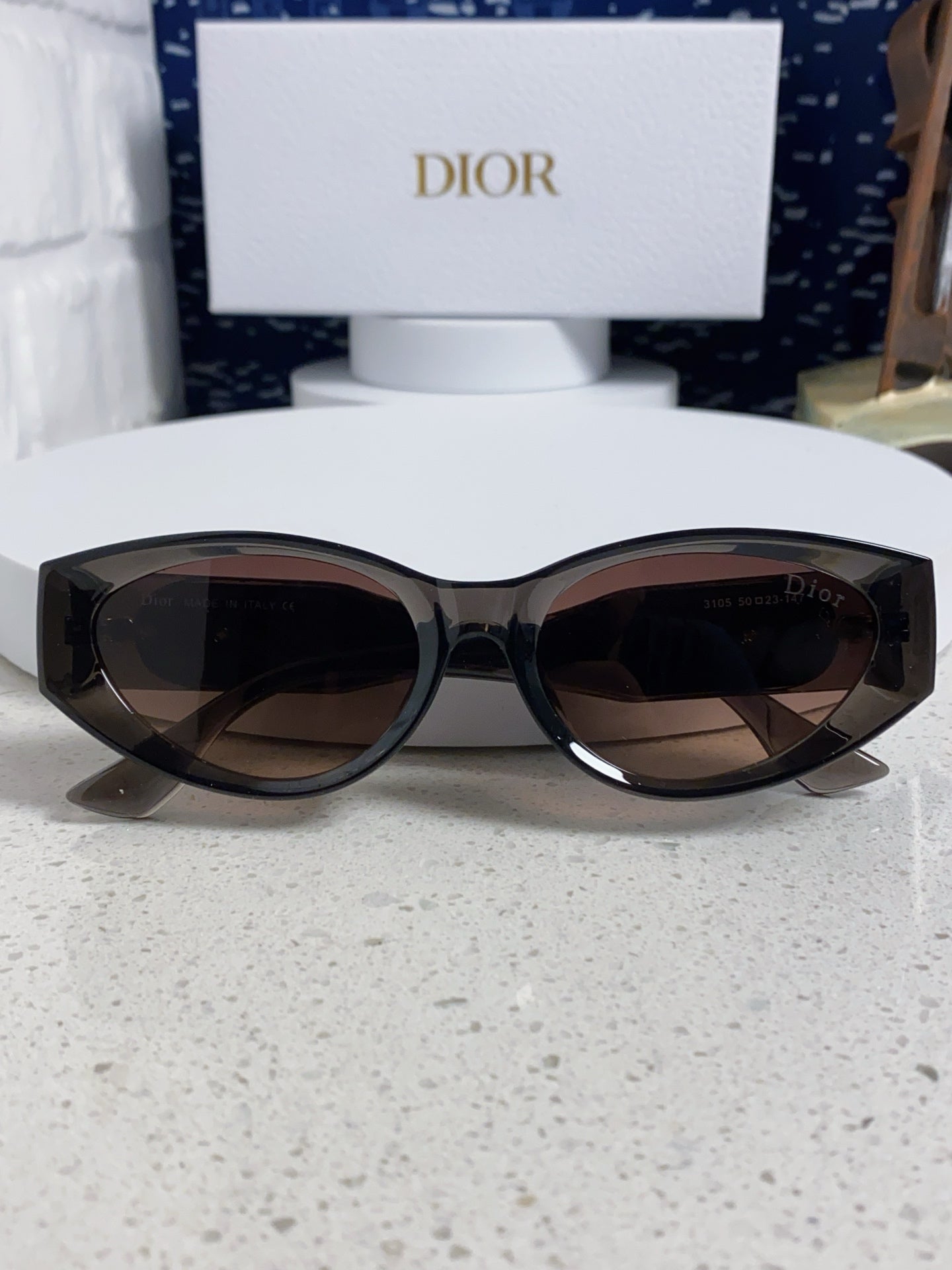 DIOR MONTAIGNE SUNGLASS 578112 IN BROWN ACETATE
