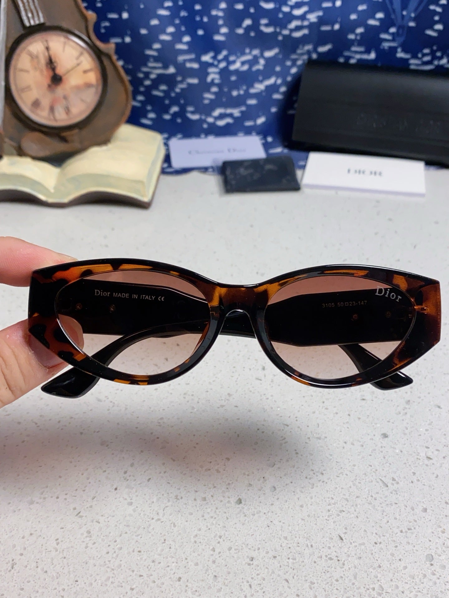 DIOR MONTAIGNE SUNGLASS 578114 IN HAVANA ACETATE