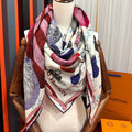 LOUIS VUITTON UP AND AWAY 140 CM SQUARE SILK SCARF COLORFUL 400073