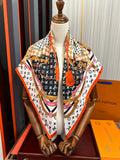 LOUIS VUITTON LV SCARF 90 CM IN SILK 738451