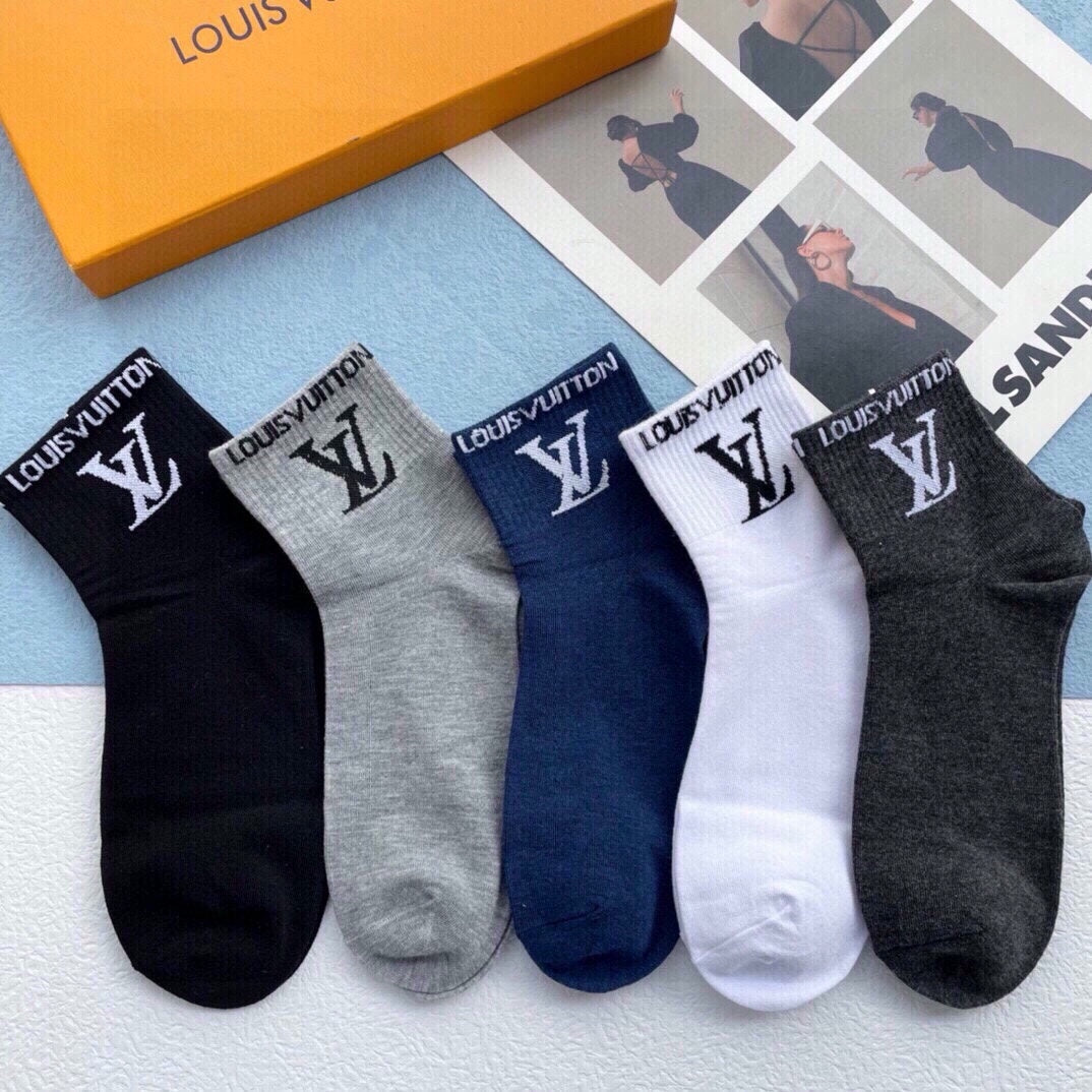 LOUIS VUITTON LOW-CUT SOCKS 416026 (1 BOX)