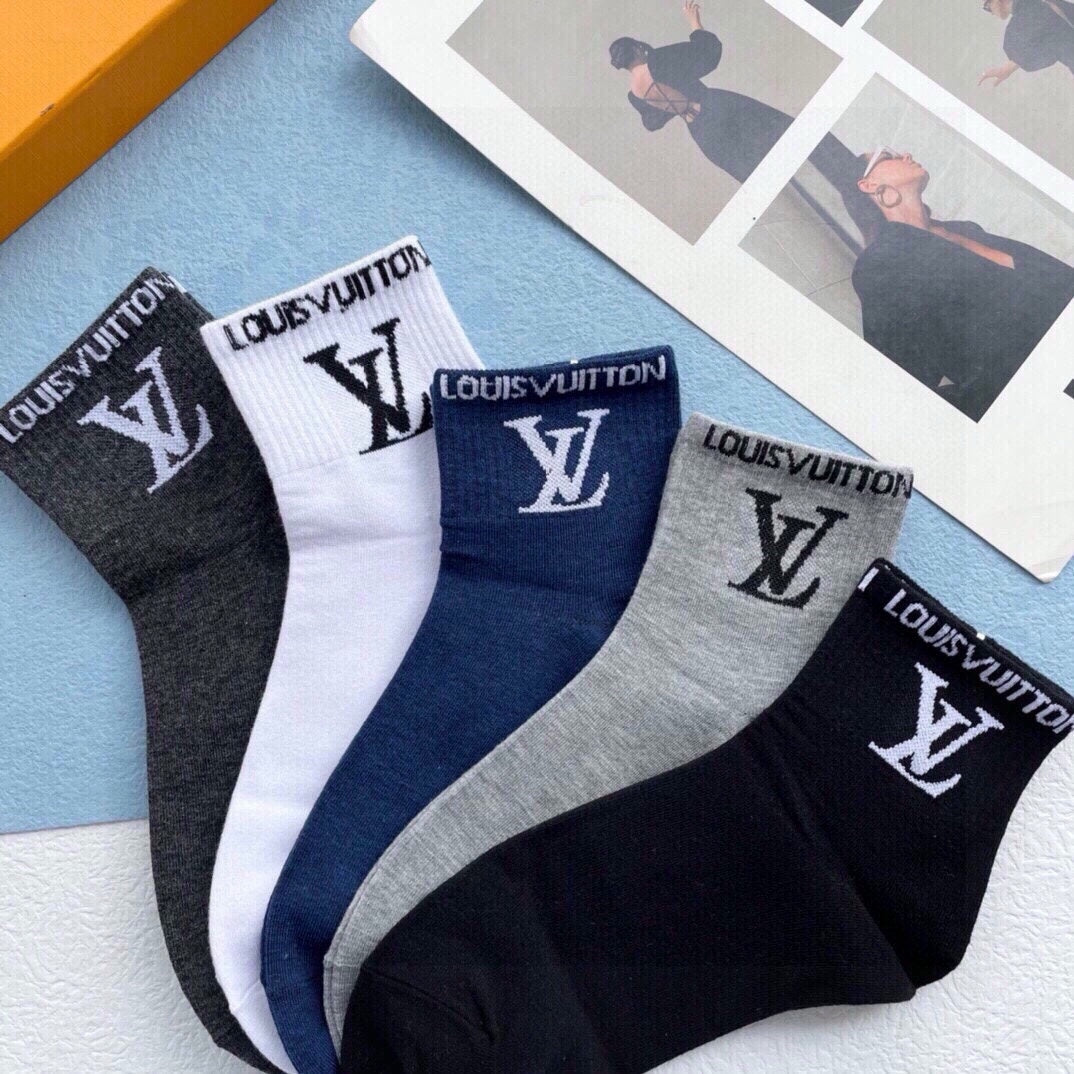 LOUIS VUITTON LOW-CUT SOCKS 423890 (1 BOX)