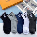 LOUIS VUITTON LOW-CUT SOCKS 423890 (1 BOX)