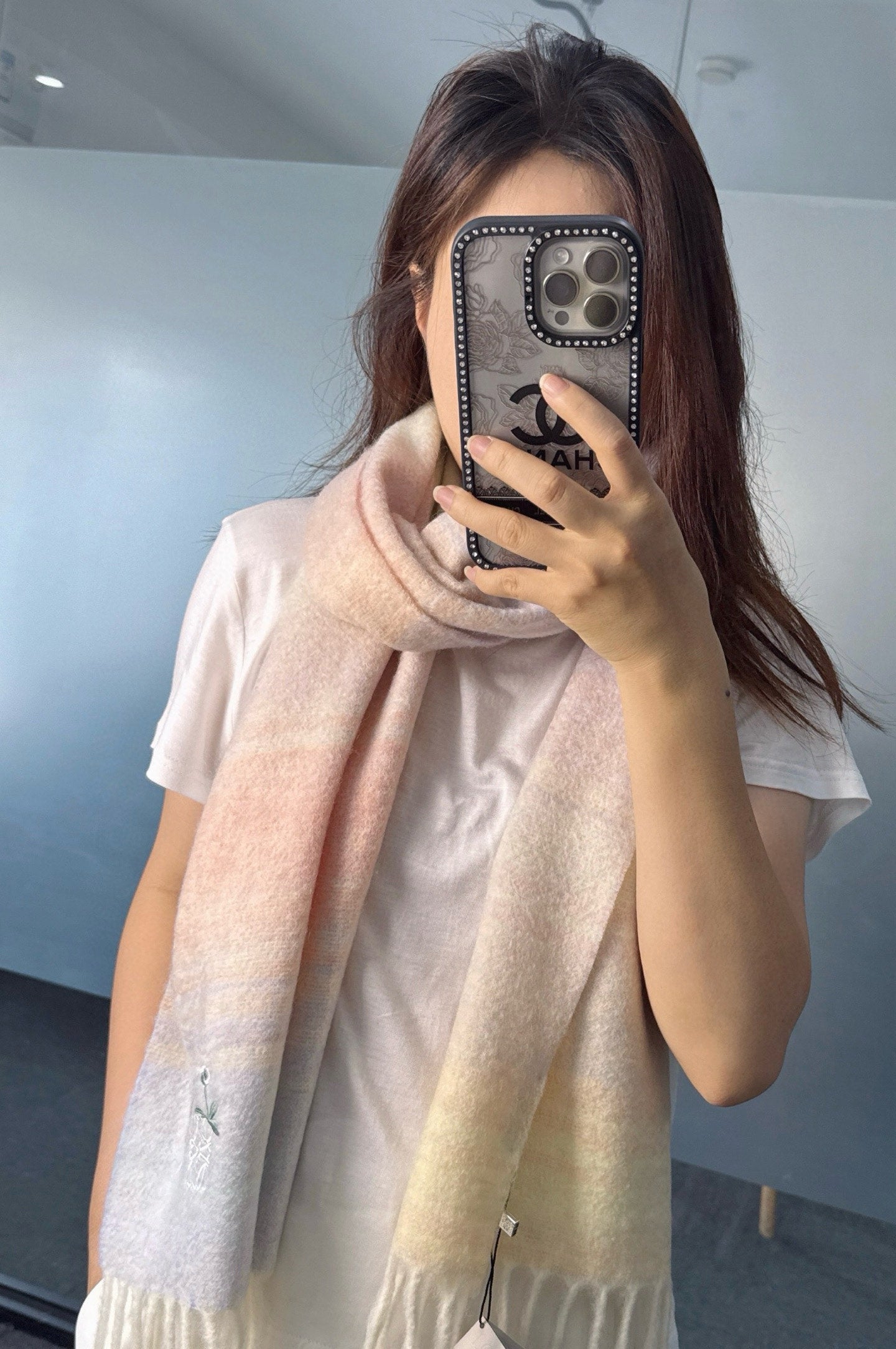 LOEWE 25S SCARF 180 IN MOHAIR WOOL 861430
