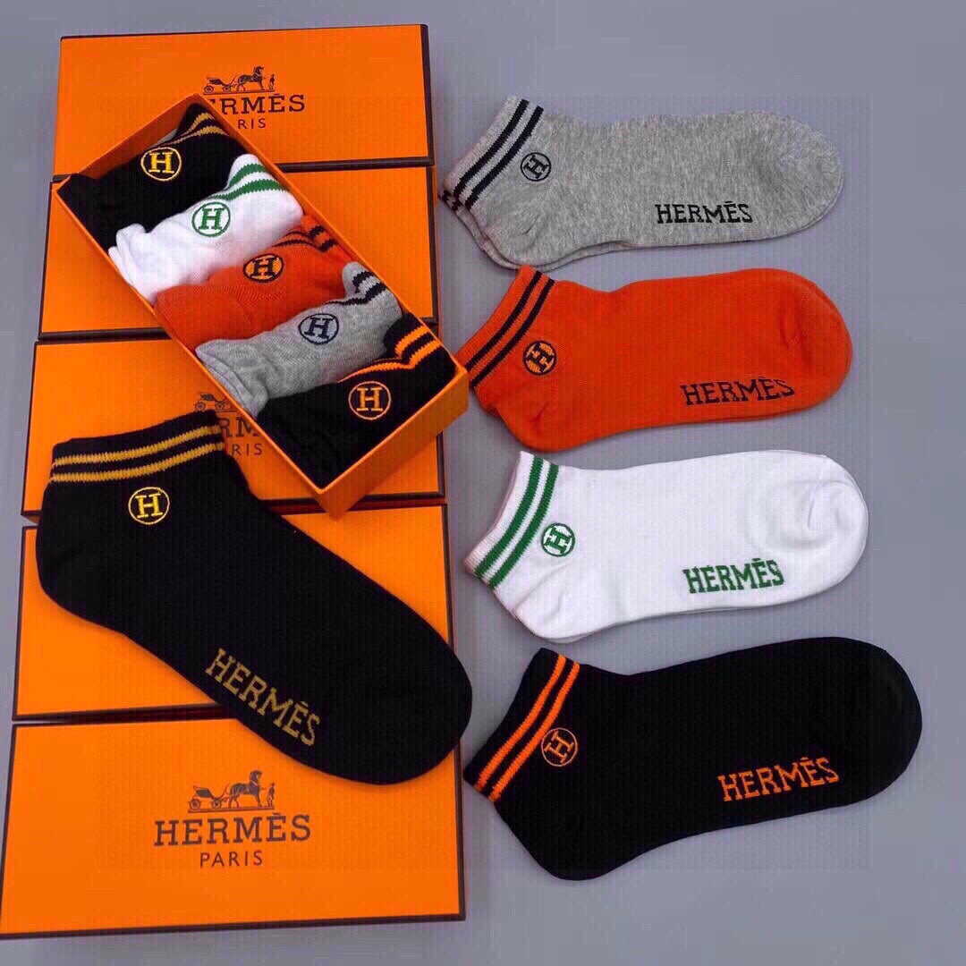 HERMES LOW-CUT SOCKS 241334 (1 BOX)