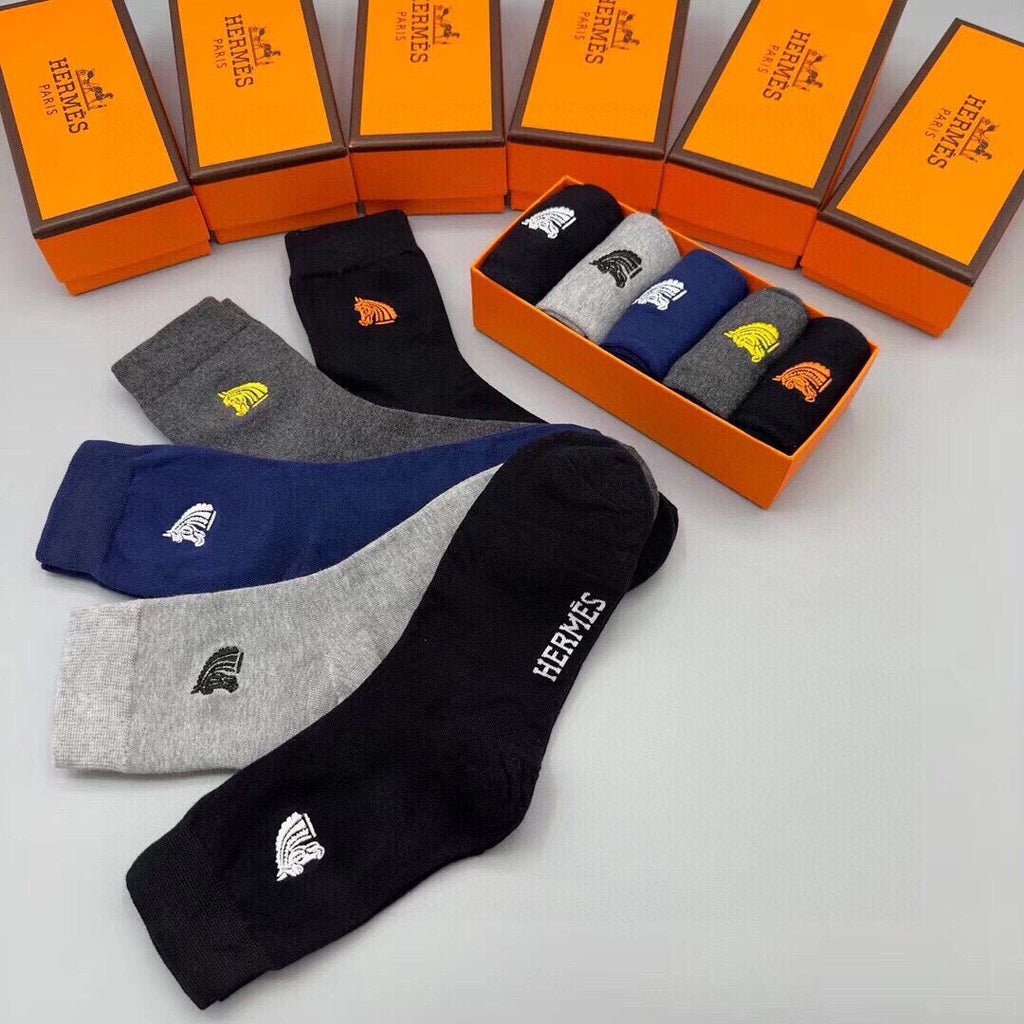 HERMES LOW-CUT SOCKS 284437 (1 BOX)